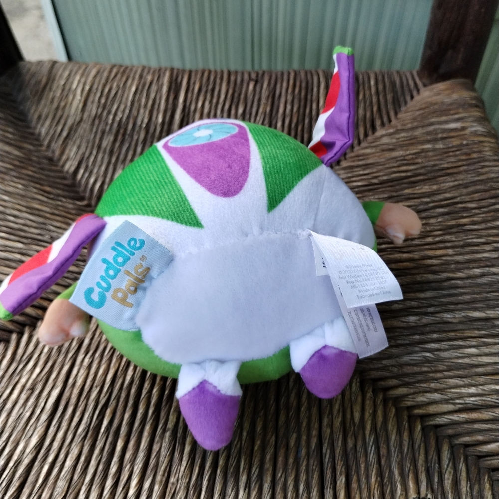 Γ·Cuddle Pal Toy Story Round Huggable Buzz Lightyear 6" Plush Baby Rattle Lovey - Picture 7 of 15